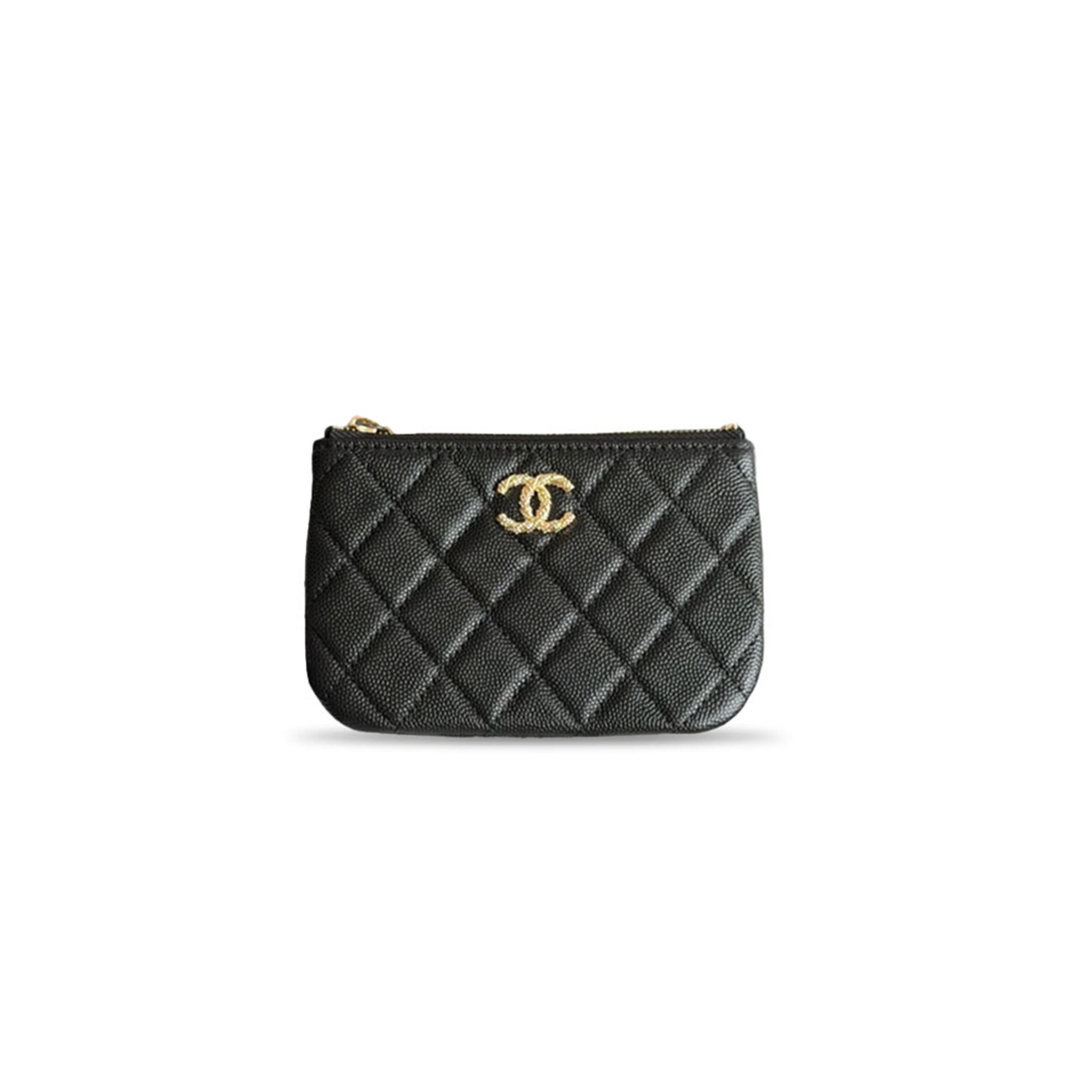CHANEL CAVIAR QUILTED CC POUCH AP5075 (15*9.5cm)